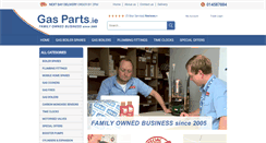 Desktop Screenshot of gasparts.ie